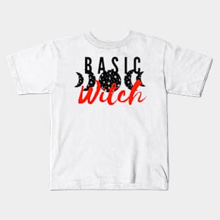 Basic Witch Design Kids T-Shirt